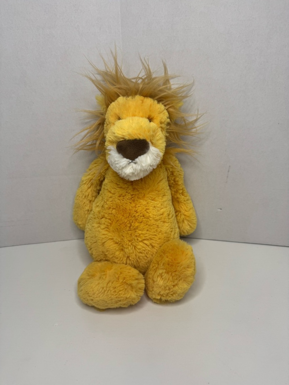 Jellycat Plush Yellow Lion Stuffed Animal - Soft Cuddly Kids Toy